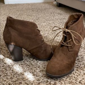 Brown booties!
